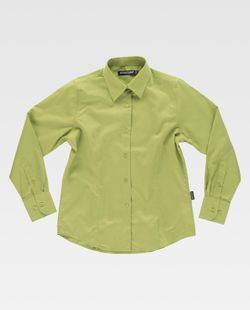 Pistaziengrün Langarm Pocketless Crop Top