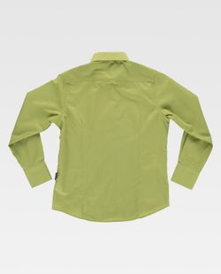Pistaziengrün Langarm Pocketless Crop Top