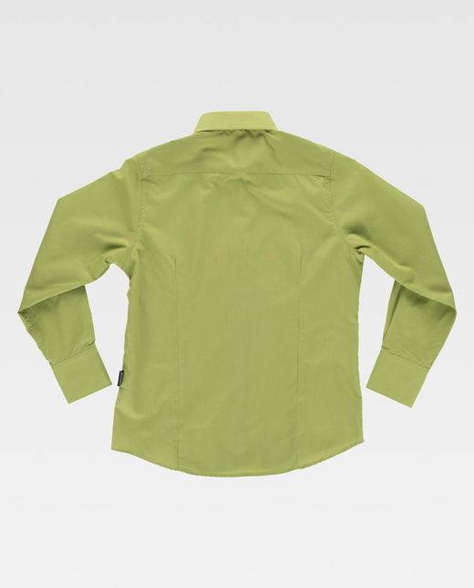 Pistaziengrün Langarm Pocketless Crop Top