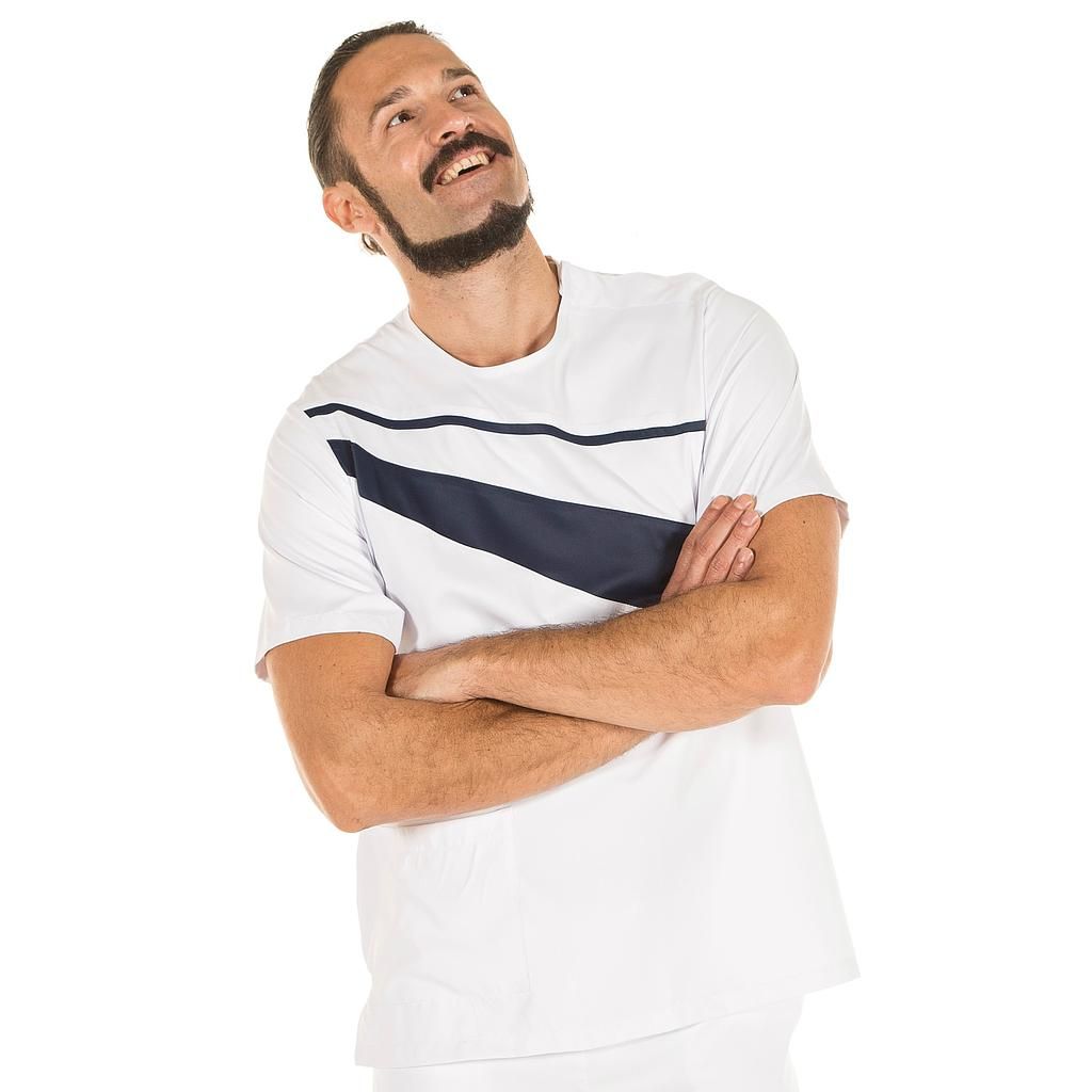 Blusa Hombre Luis Peach Blanco L