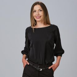 Blusa Mujer Manga Rizada Rosanna