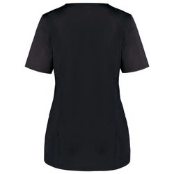 Blusa polialgodón con botones a presión mujer