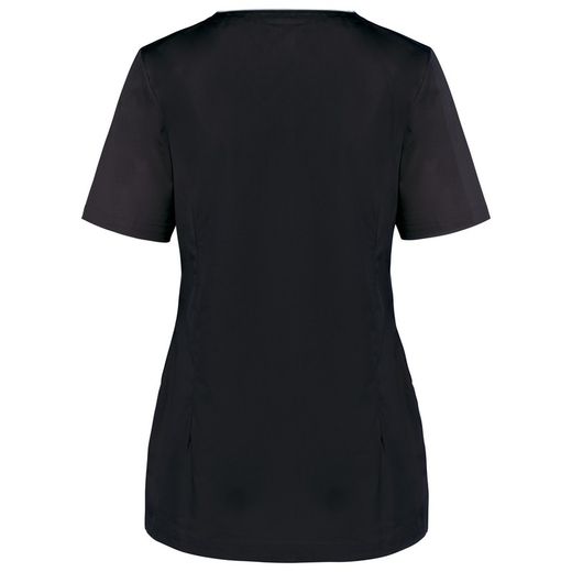 Blusa polialgodón con botones a presión mujer