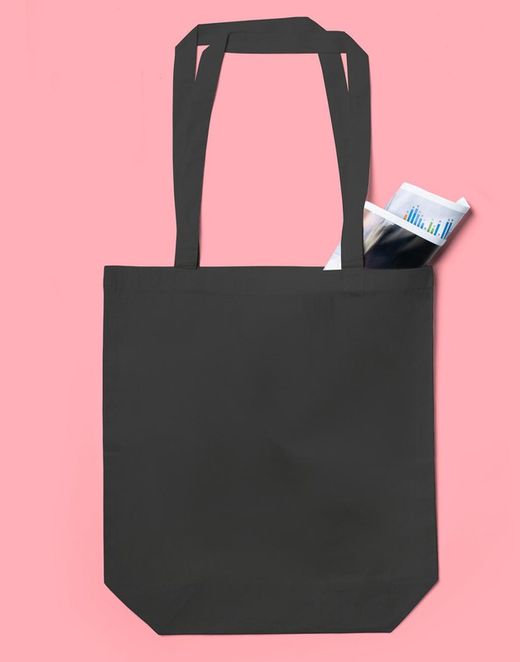 Bolsa algodón asa larga