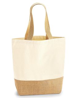 Baumwolltasche auf Jutebasis