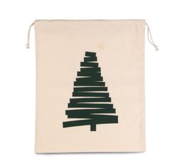 Baumwolltasche Kordelzugverschluss, Pine Design
