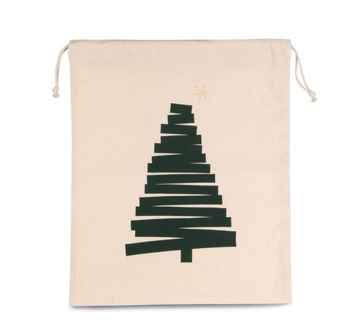 Baumwolltasche Kordelzugverschluss, Pine Design