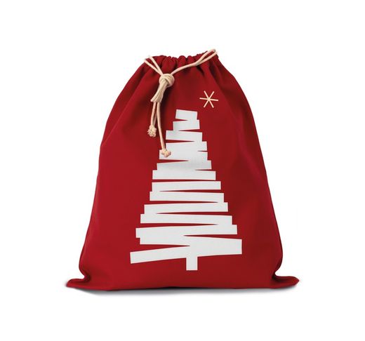 Baumwolltasche Kordelzugverschluss, Pine Design
