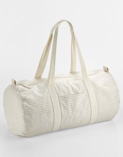 Bolsa algodón orgánico a rallas Barrel