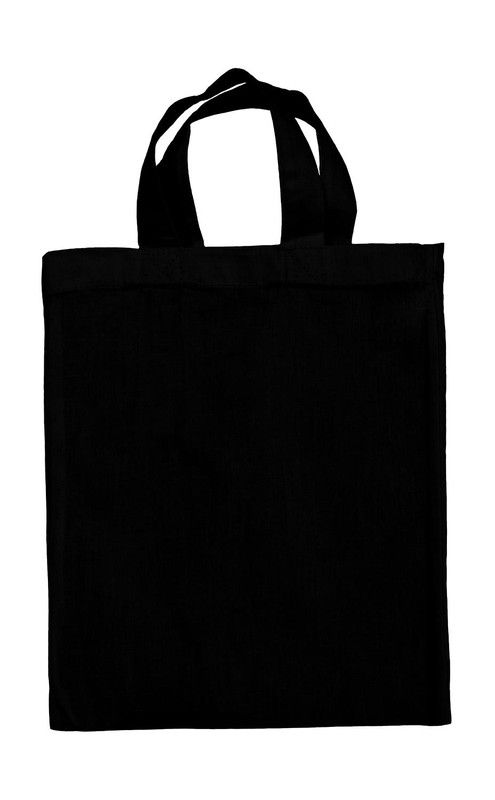 Bolsa algodón pequeña asa corta