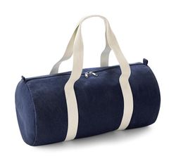 Denim zylindrische Tasche