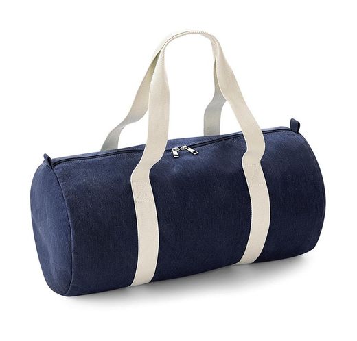 Denim zylindrische Tasche
