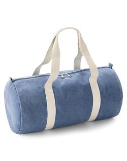 Denim zylindrische Tasche