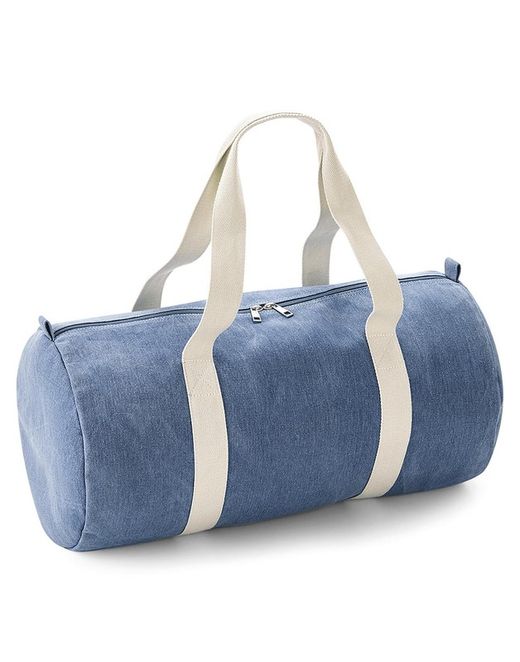 Denim zylindrische Tasche