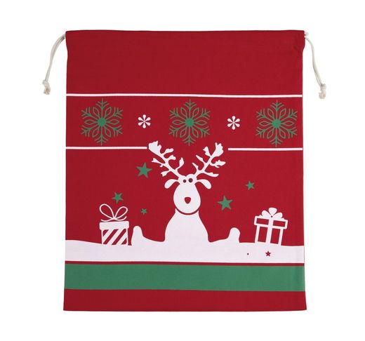 Borsa con coulisse con motivi natalizi