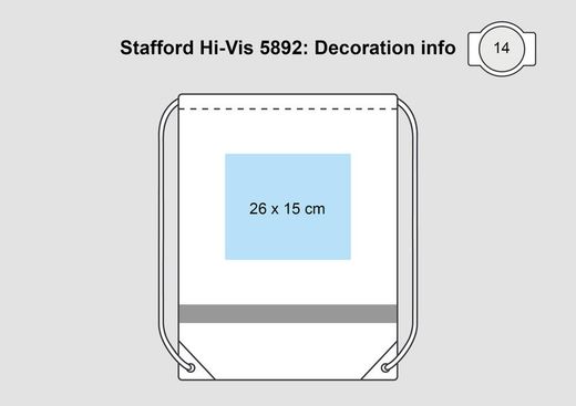 Hi-Vis Stafford drawstring bag