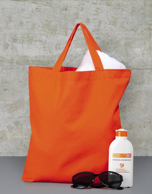 Baumwolltasche mit kurzem Griff