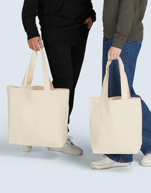 Bolsa de compra de lona asa larga