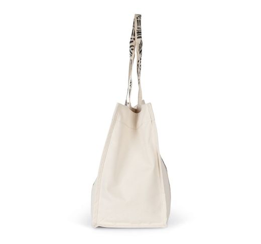 Borsa Shopper grande a soffietto in tessuto riciclato