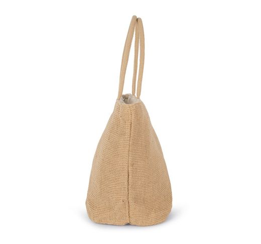 Bolsa de compras de hilos de yute tejidos, efecto de tejido de punto