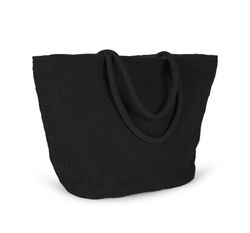Bolsa de compras de hilos de yute tejidos, efecto de tejido de punto