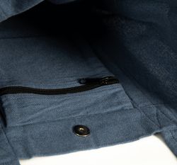 Saco de compras de tecido tecido à mão