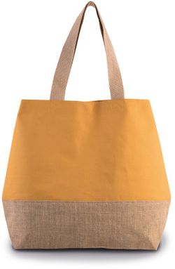 KI0235 Bolsa de compras de yute & algodón canvas