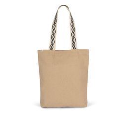 Bolsa de compras reciclada con fondo plano