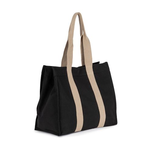 Grande shopping bag riciclata a soffietto