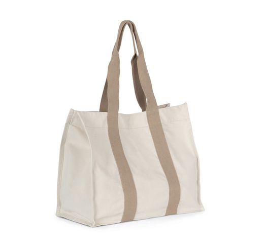Grande shopping bag riciclata a soffietto