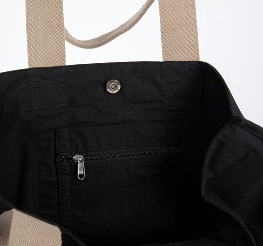 Grande shopping bag riciclata a soffietto