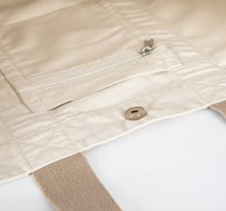 Grande shopping bag riciclata a soffietto