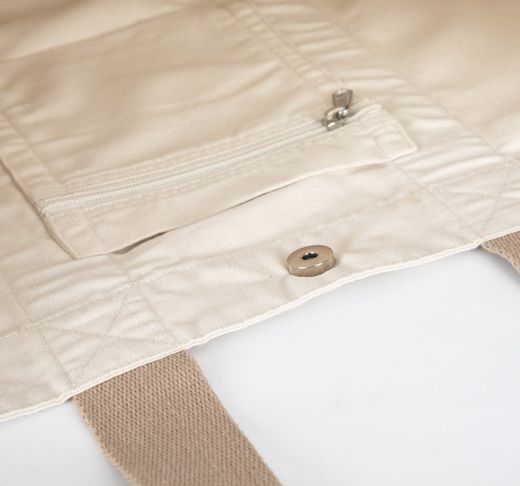 Grande shopping bag riciclata a soffietto