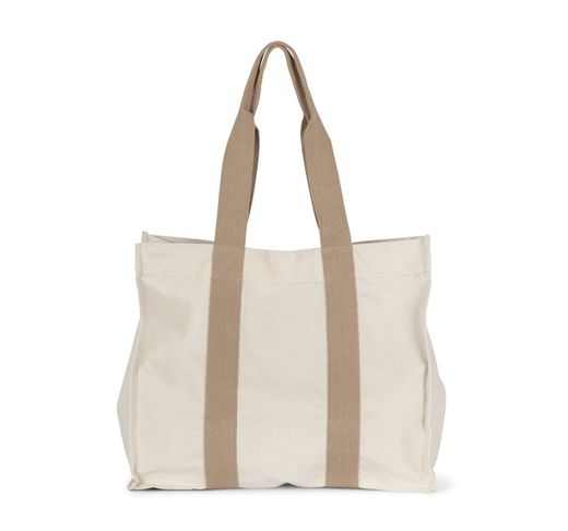 Grande shopping bag riciclata a soffietto
