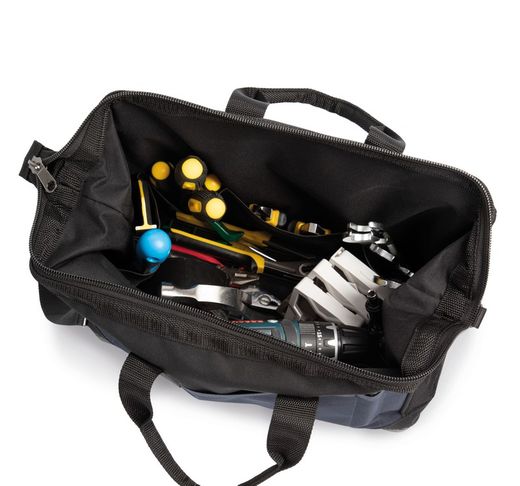 Bolsa de herramientas con fondo de plástico