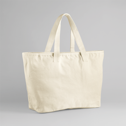 Borsa da spiaggia con zip.