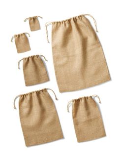 Jute Drawstring Bag