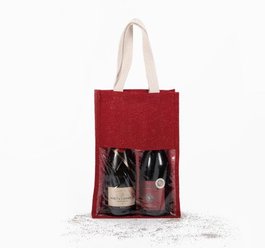 Jutetasche für Flaschen
