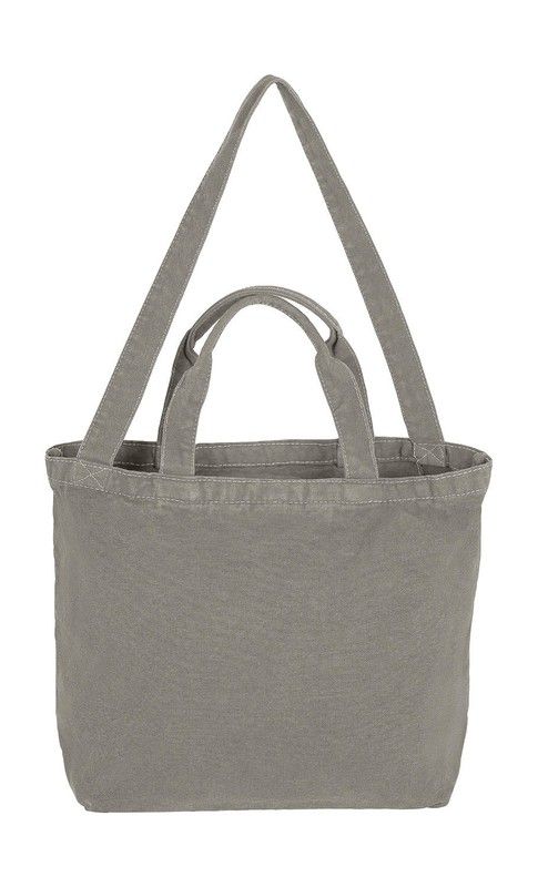 Doppelgriff-Tasche mit Reißverschluss