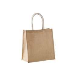 Bolsa estilo tote de tela de yute, modelo grande
