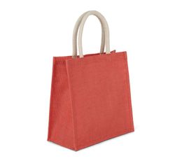 Bolsa estilo tote de tela de yute, modelo grande