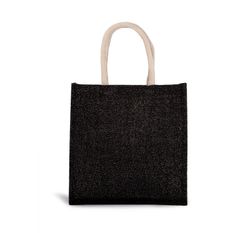 Bolsa estilo tote de tela de yute, modelo grande