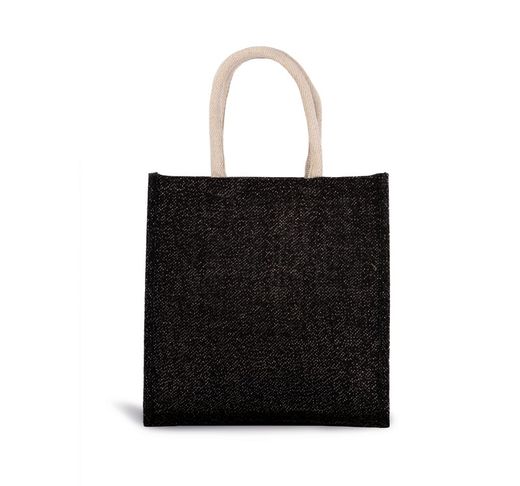 Bolsa estilo tote de tela de yute, modelo grande