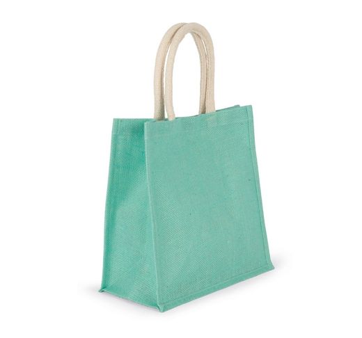 Bolsa estilo tote de tela de yute, modelo grande