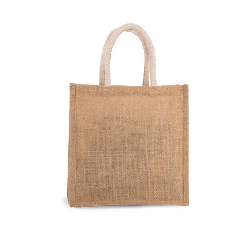 Bolsa estilo tote de tela de yute, modelo grande