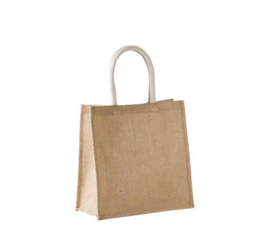 Bolsa estilo tote de tela de yute, modelo grande
