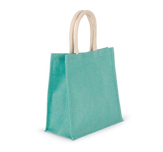 Bolsa estilo tote de tela de yute, modelo grande