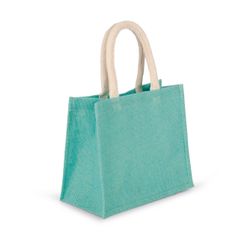 Bolsa estilo tote de tela de yute, modelo mediano