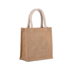 Jutetasche im Cabas-Stil Klein