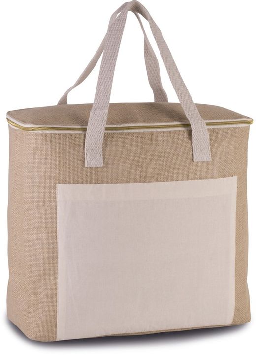 Bolsa isotérmica de yute - modelo grande